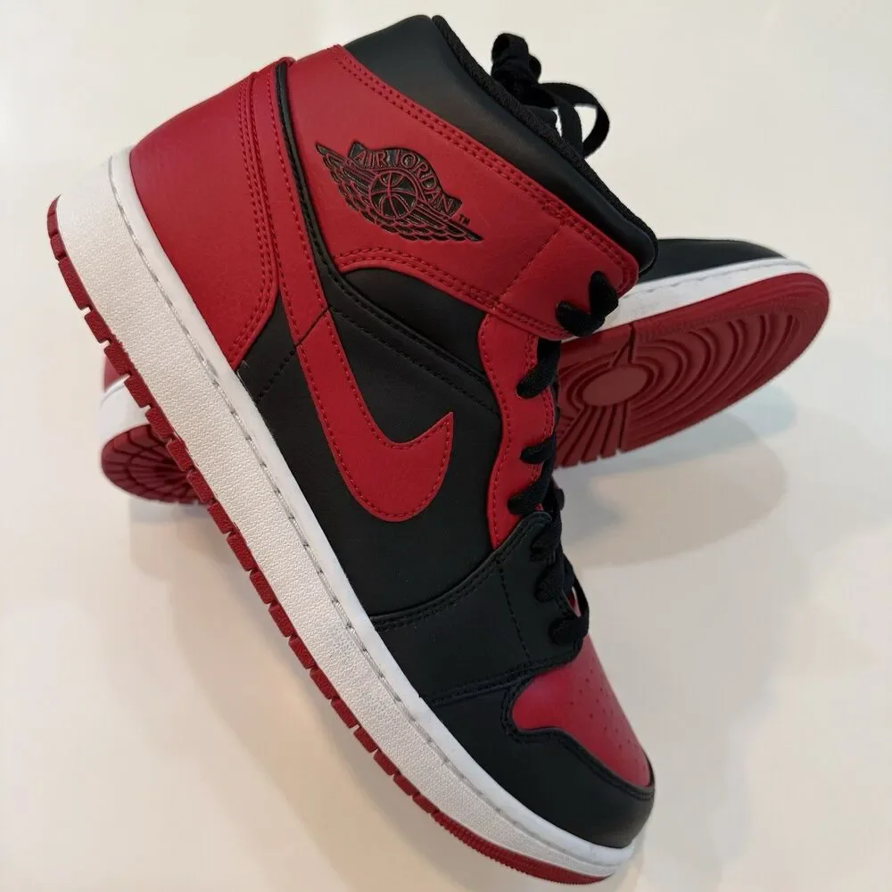 Size 12 - Men's Air Jordan 1 Mid Banned (2020) 554724 074 Brand New with Box